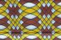 Preview: YELLOW WAVES Afrikanischer Wax Print Stoff